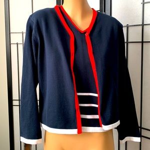 Vintage Liz Claiborne sweater twinset SP 2 piece